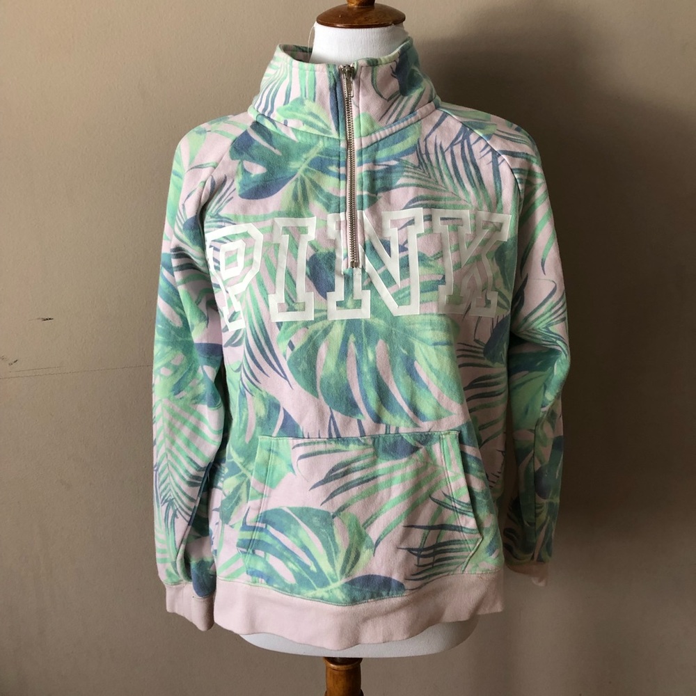 Pink Zippered Sweatshirt